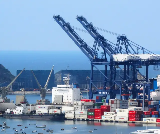 What are the main ports in Colombia? 
