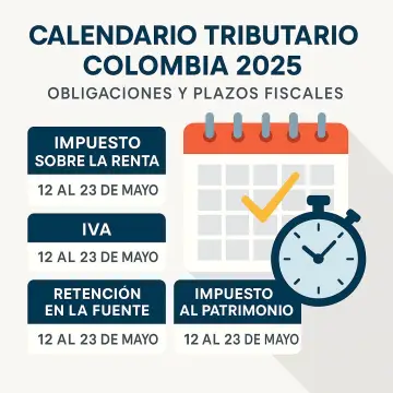 Calendario Tributario Colombia 2025: Obligaciones y Plazos Fiscales