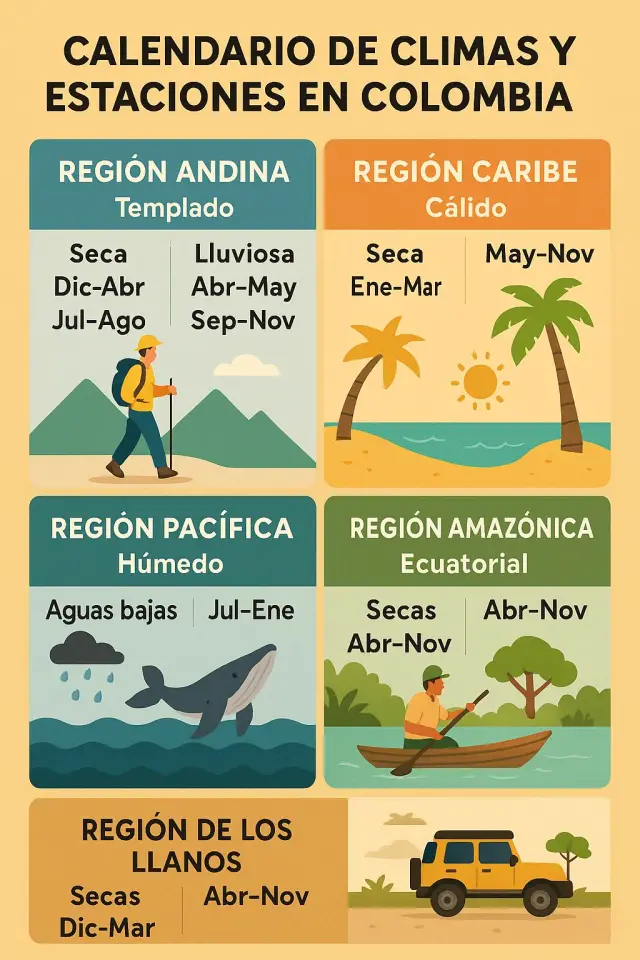 Climas y estaciones en Colombia