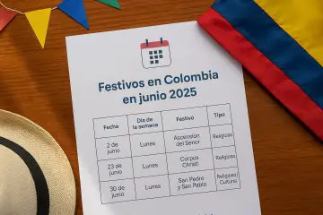 Festivos en Colombia en junio 2025: calendario completo, puentes y celebraciones