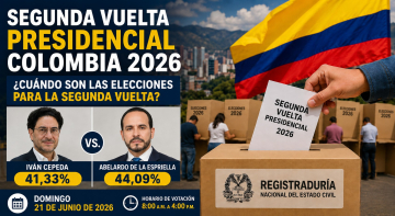¿Cuándo son las elecciones presidenciales para la segunda vuelta en Colombia?
