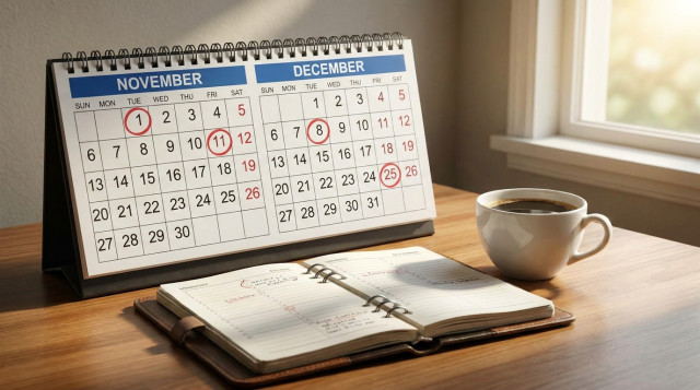 Cuántos festivos quedan en el año: cuatro, dos en noviembre y dos en diciembre, con Navidad en viernes