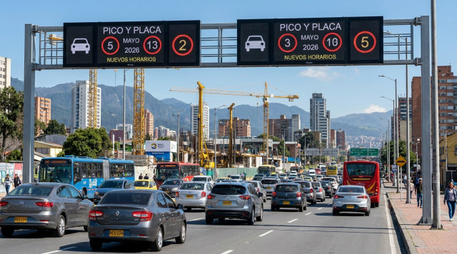 Cambios en el Pico y Placa en Bogotá : Nuevos horarios y restricciones para vehículos desde este mes de mayo