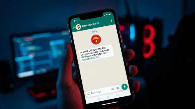 Alerta por nueva modalidad de estafa en WhatsApp que suplanta a entidades bancarias en Colombia