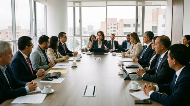 reunión del Ministerio de Educación con expertos y docentes para anunciar nuevas políticas educativas en Colombia