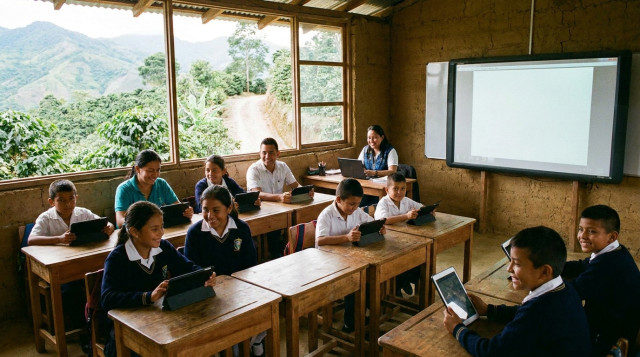 Avances en la educación rural: nuevas tecnologías llegan a escuelas en zonas apartadas de Colombia
