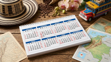 Calendario oficial de Colombia: fechas y festivos clave para los próximos meses
