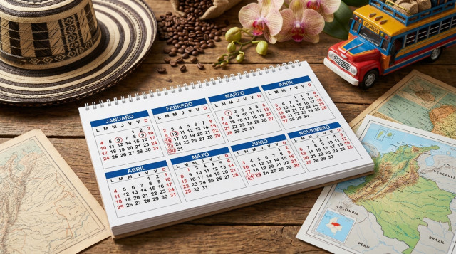 Calendario oficial de Colombia: fechas y festivos clave para los próximos meses