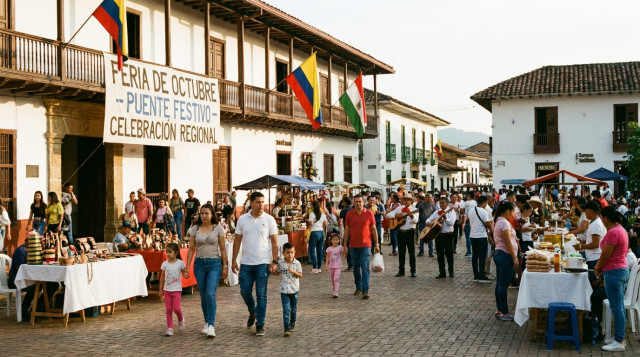 Puentes y ferias de octubre: calendario de festividades regionales y días no laborables en Colombia